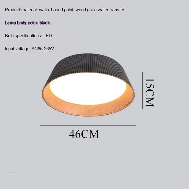Full Spectrum Ceiling Lamp Italian Minimalistic Personalized Bedroom Light / Black Ceiling Type A / Tmall Standard Edition