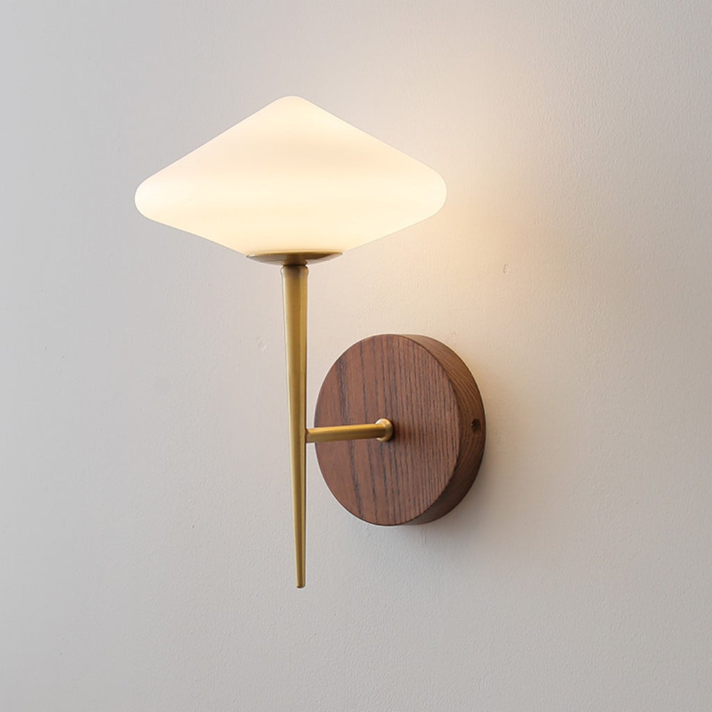 Black Walnut Brass Wall Lamp / Copper color