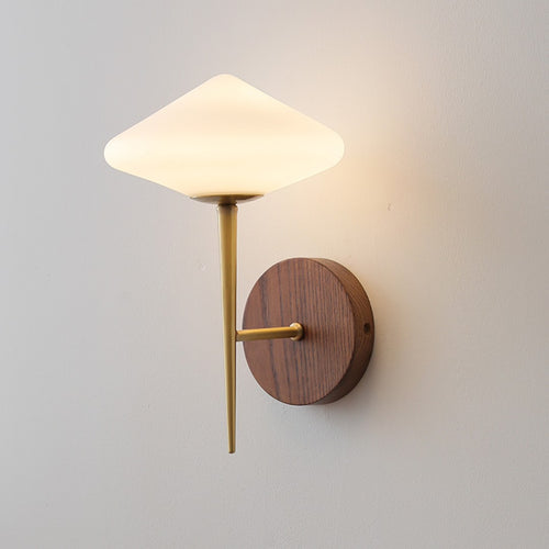 Black Walnut Brass Wall Lamp / Copper color