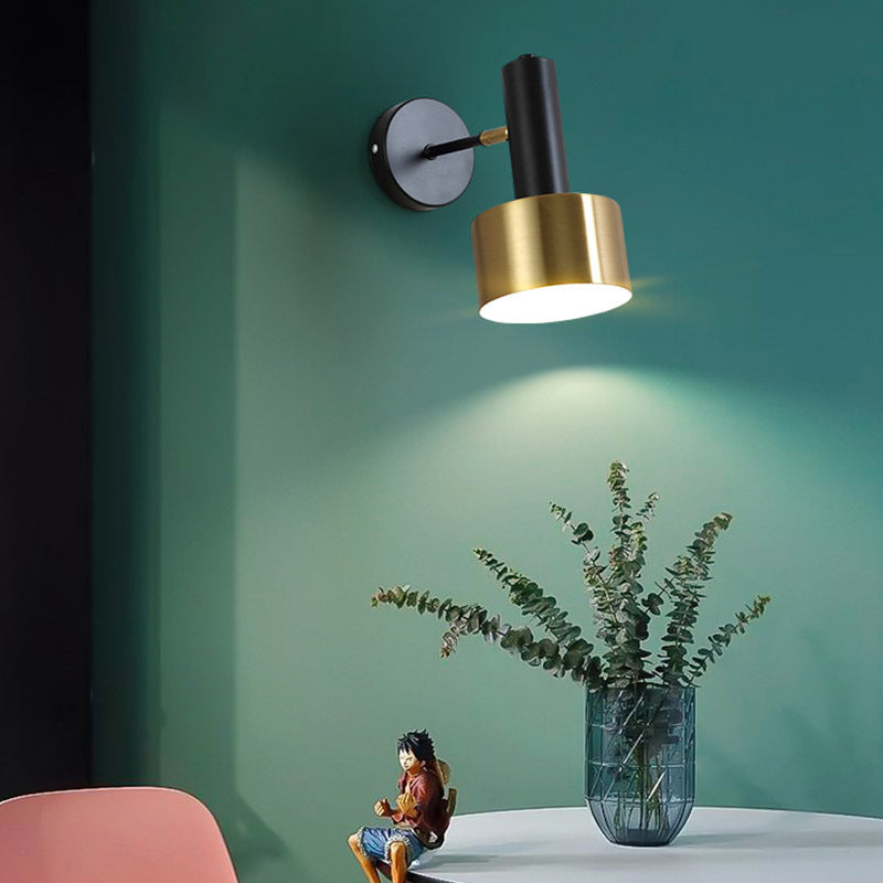 Living Room Bedroom Bedside Lamp / All black / Warm light