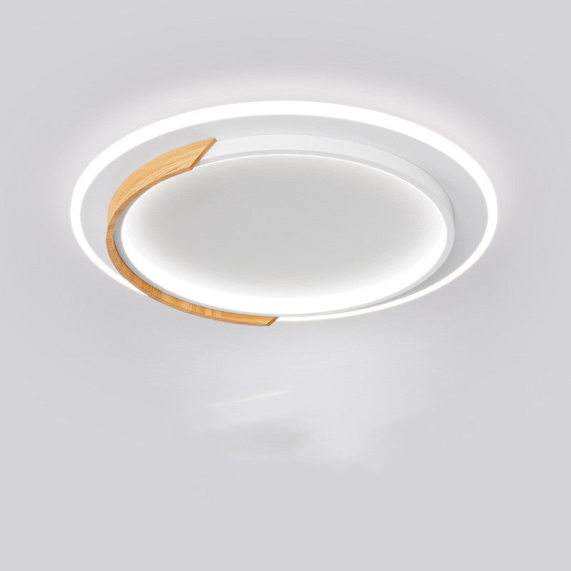 Log Ceiling Led Light Round Bedroom / White light / B