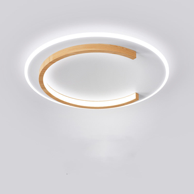 Log Ceiling Led Light Round Bedroom / Stepless dimming / A