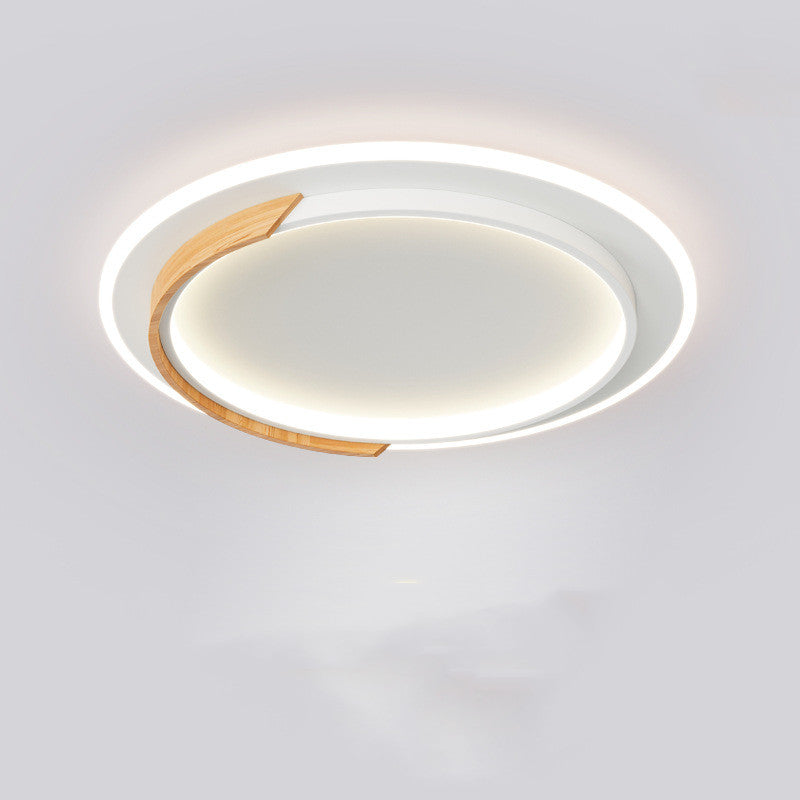 Log Ceiling Led Light Round Bedroom / White light / C