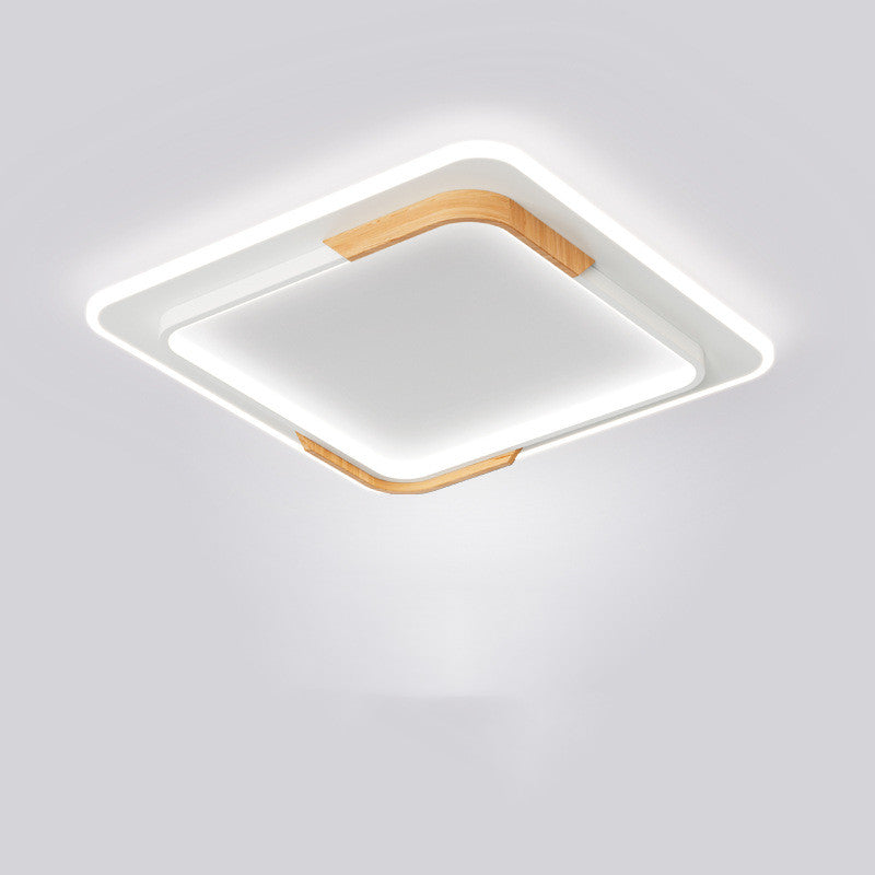 Log Ceiling Led Light Round Bedroom / Stepless dimming / C