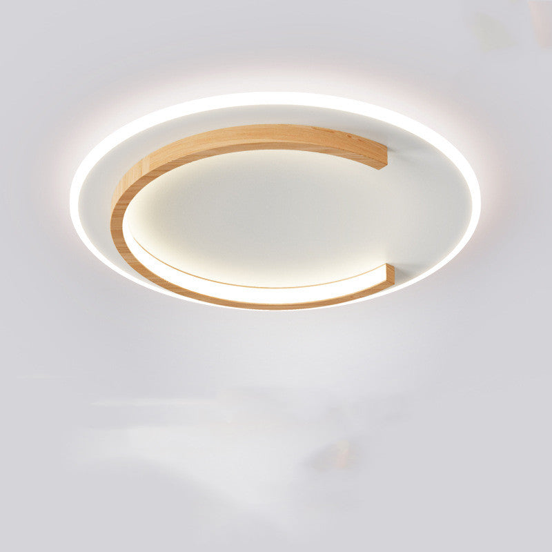Log Ceiling Led Light Round Bedroom / Stepless dimming / B