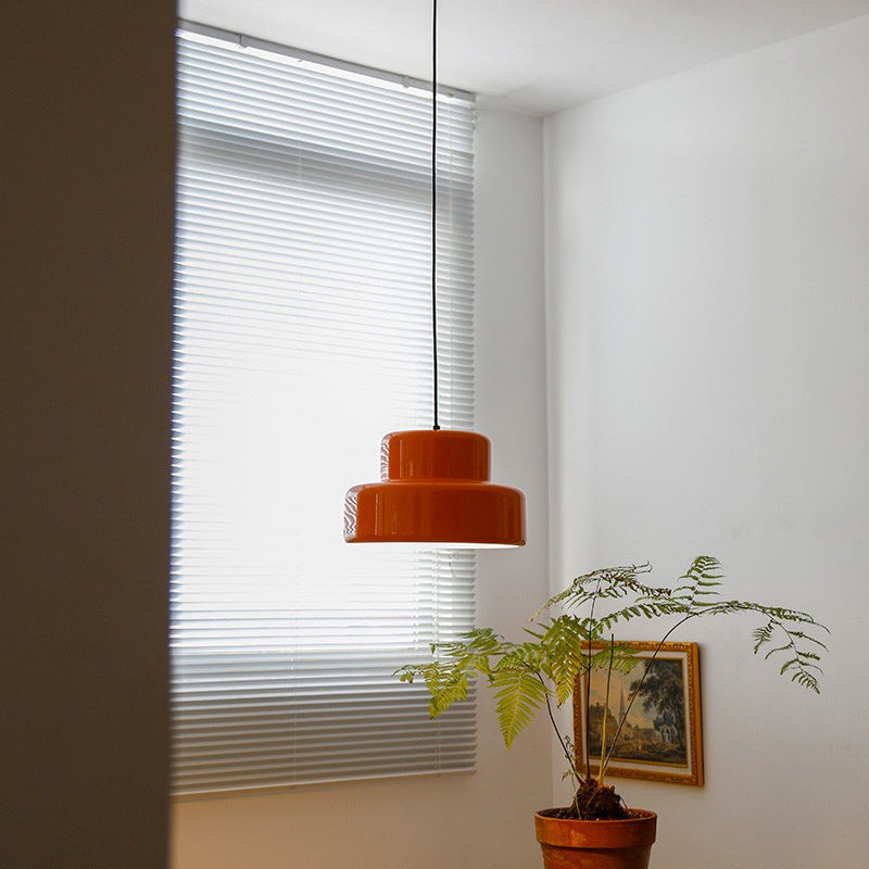 Mid-ancient Dining-room Lamp Bedroom Study Chandelier / White Light / Big Orange
