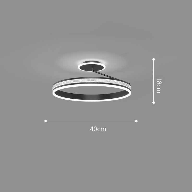 Modern And Minimalist Bedroom Ceiling Lights / Gold / Tricolor dimming / 40cm