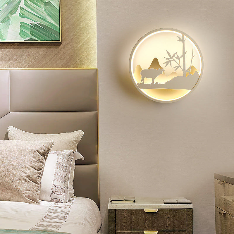 Decorative Modern Bedside Wall Lamp / Rural households / Monochromatic warm light