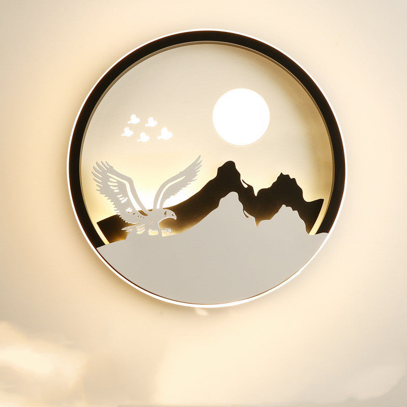 Modern Simple Bedroom Bedside Wall Lamp / Everything is going smoothly / Monochromatic warm light