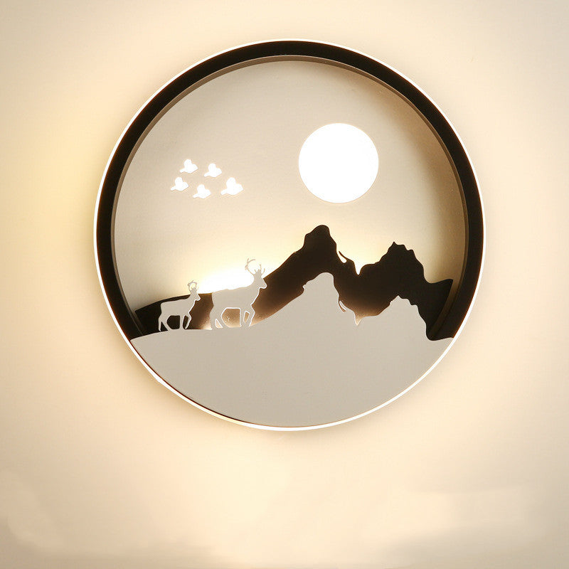 Modern Simple Bedroom Bedside Wall Lamp / Everything is going smoothly / Tricolor dimming