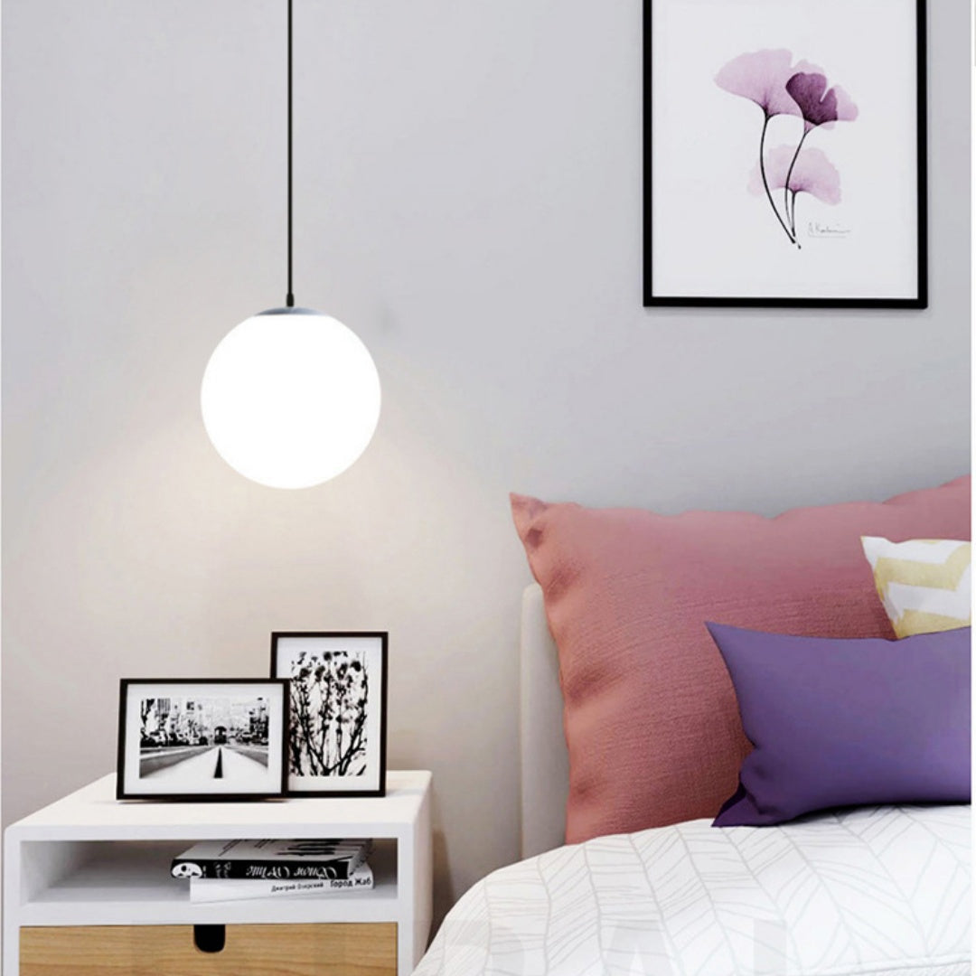 Modern Single Globe Pendant Light / With White Light / Ball Diameter 50CM