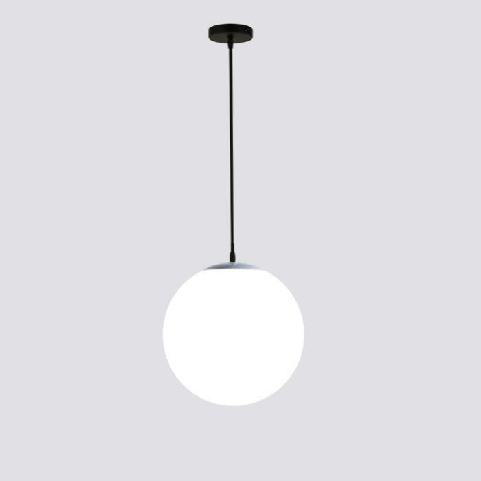 Modern Simple Single-head Spherical Restaurant Bar Creative Personality Clothing Store Balcony Aisle Chandelier / With White Light / Ball Diameter 40CM