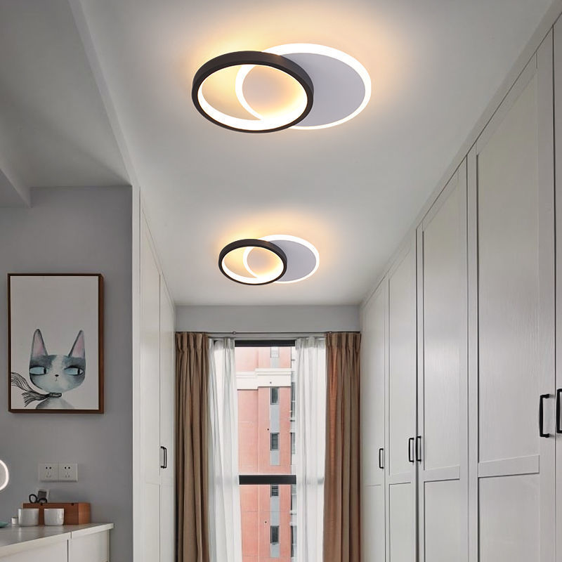 Nordic Ceramic Corridor Ceiling Light / Round shape / No ceiling opening required