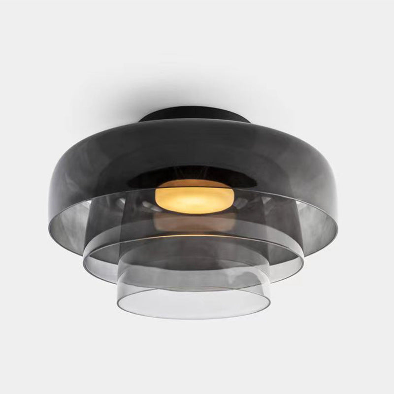 Nordic Designer Creative Middle-ancient Ceiling Lamp / Orange 3layer